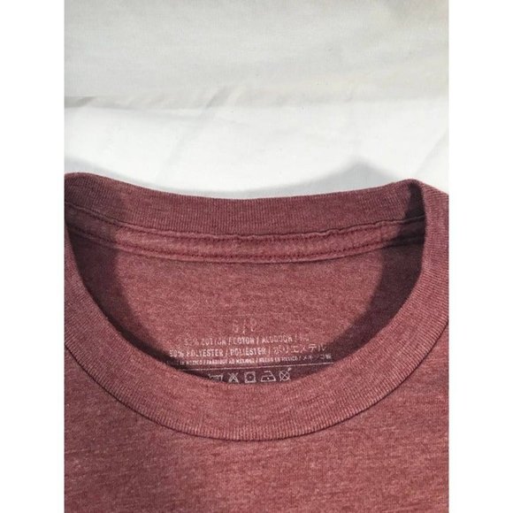 Volcom Shirt Mens sz Small Red Graphic Short Sleeve Cotton T-Shirt - Picture 3 of 6